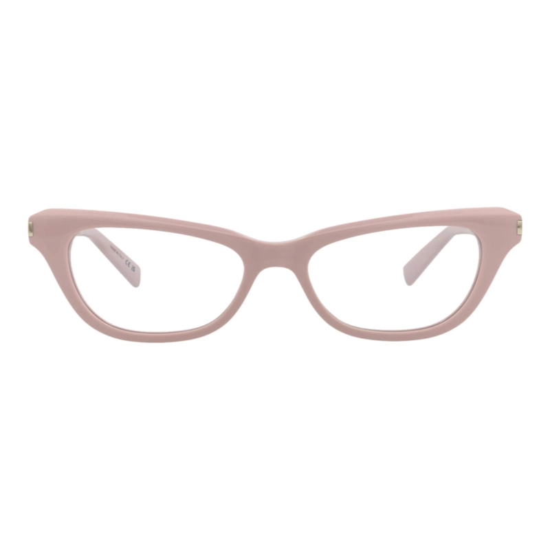 MONTURAS OPTICAS DE ACETATO RECICLADO SAINT LAURENT CON FORMA DE OJO DE GATO PARA MUJER EN ROSA - 1