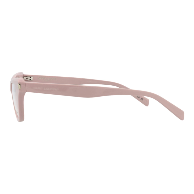 MONTURAS OPTICAS DE ACETATO RECICLADO SAINT LAURENT CON FORMA DE OJO DE GATO PARA MUJER EN ROSA - 3