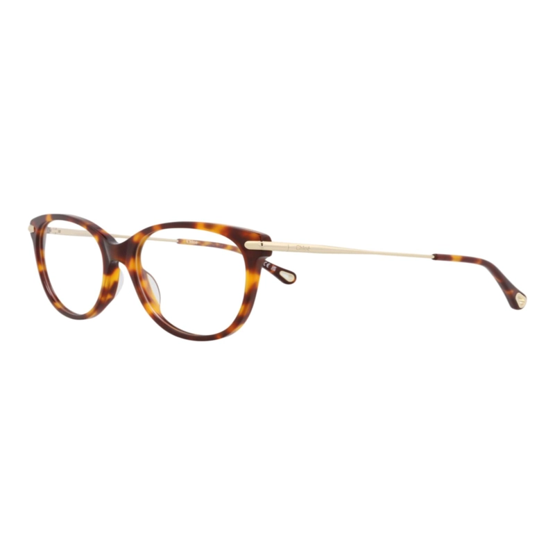 MONTURAS OPTICAS CHLOE  CAT EYEFRAME DE BIOACETATO PARA MUJER EN COLOR HAVANA GOLD TRANSPARENTE - 2