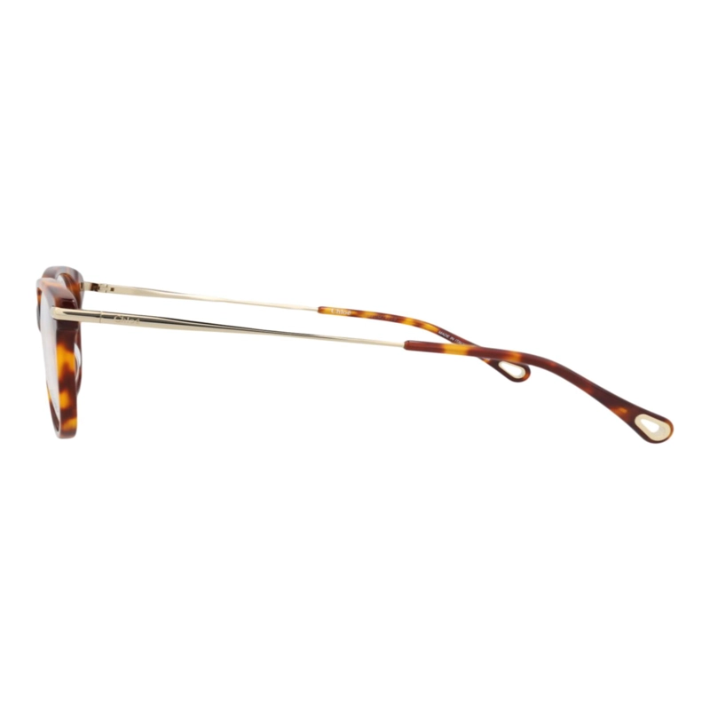 MONTURAS OPTICAS CHLOE  CAT EYEFRAME DE BIOACETATO PARA MUJER EN COLOR HAVANA GOLD TRANSPARENTE - 3