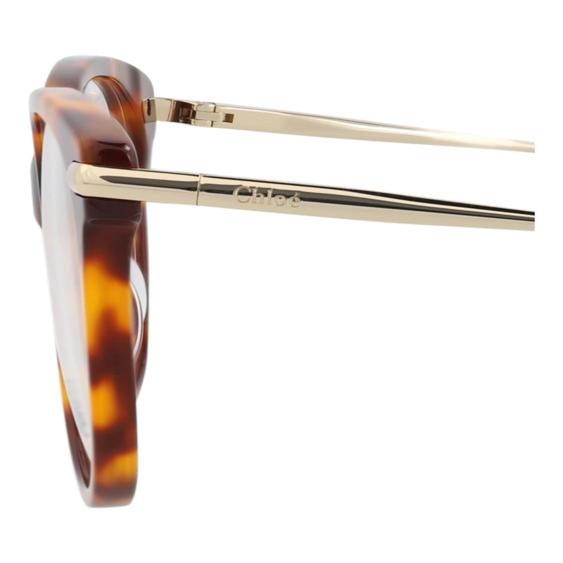 MONTURAS OPTICAS CHLOE  CAT EYEFRAME DE BIOACETATO PARA MUJER EN COLOR HAVANA GOLD TRANSPARENTE - 4
