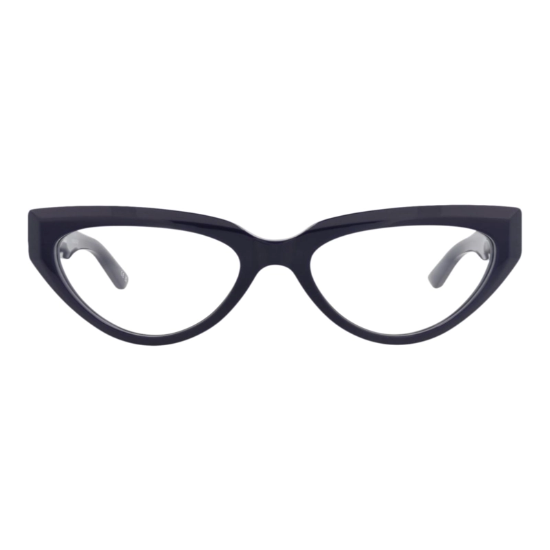 MONTURAS OPTICAS DE ACETATO RECICLADO BALENCIAGA CON FORMA DE OJO DE GATO PARA MUJER EN AZUL AZUL - 1