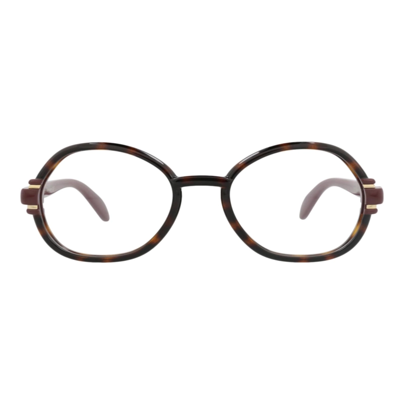 MONTURAS OPTICAS DE INYECCION DE MARCO REDONDO GUCCI PARA MUJER EN MARRON HABANA TRANSPARENTE - 1
