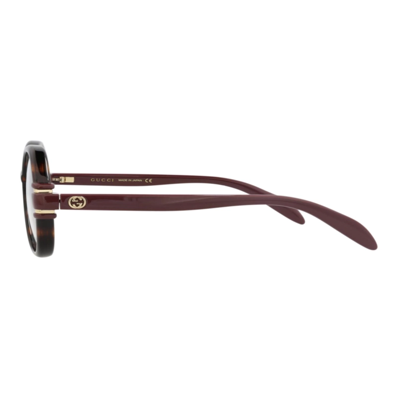 MONTURAS OPTICAS DE INYECCION DE MARCO REDONDO GUCCI PARA MUJER EN MARRON HABANA TRANSPARENTE - 3