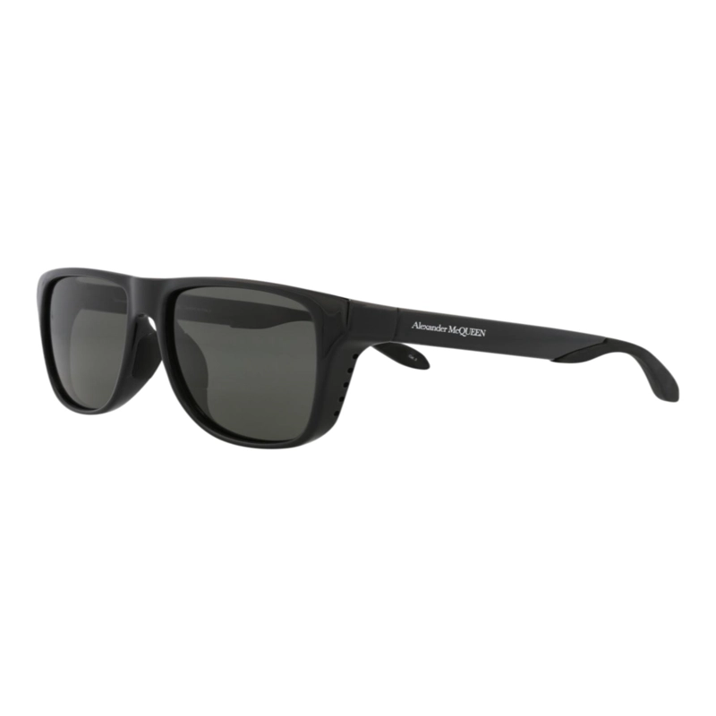 GAFAS DE SOL INYECTABLES CON MONTURA CUADRADA DE ALEXANDER MCQUEEN PARA HOMBRE Y MUJER EN NEGRO - 2