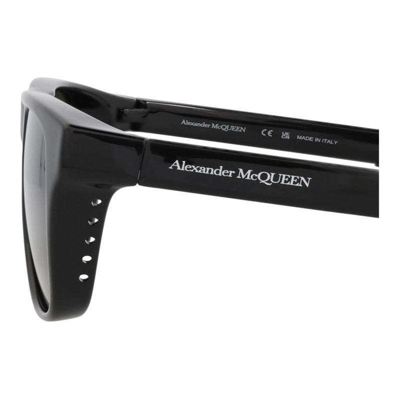 GAFAS DE SOL INYECTABLES CON MONTURA CUADRADA DE ALEXANDER MCQUEEN PARA HOMBRE Y MUJER EN NEGRO - 6