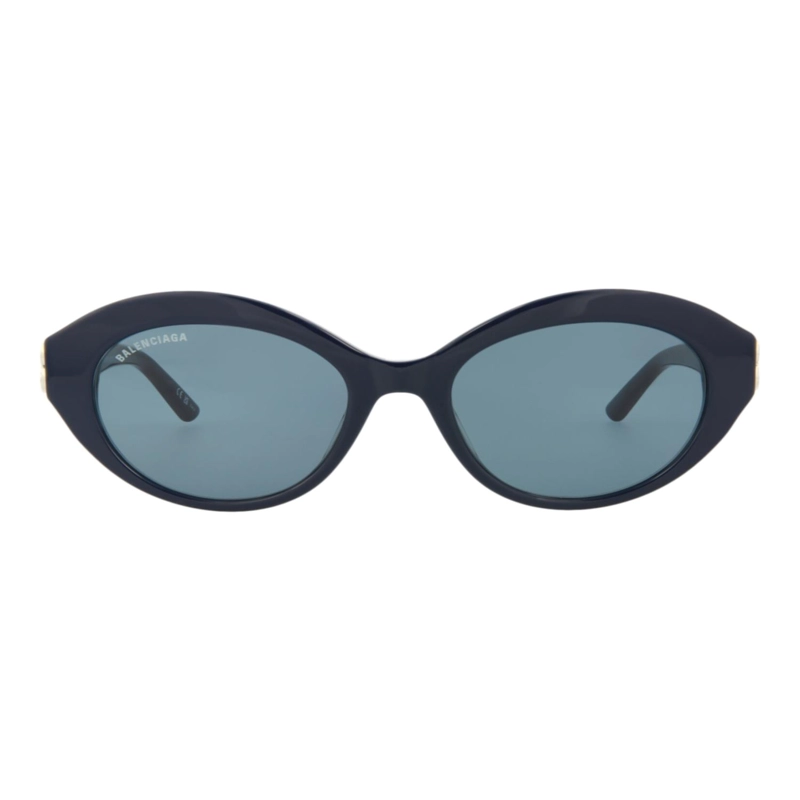 GAFAS DE SOL BALENCIAGA DE ACETATO CON MONTURA REDONDA PARA MUJER EN AZUL PLATEADO Y AZUL - 1