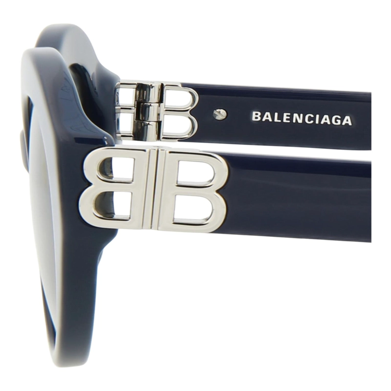 GAFAS DE SOL BALENCIAGA DE ACETATO CON MONTURA REDONDA PARA MUJER EN AZUL PLATEADO Y AZUL - 6