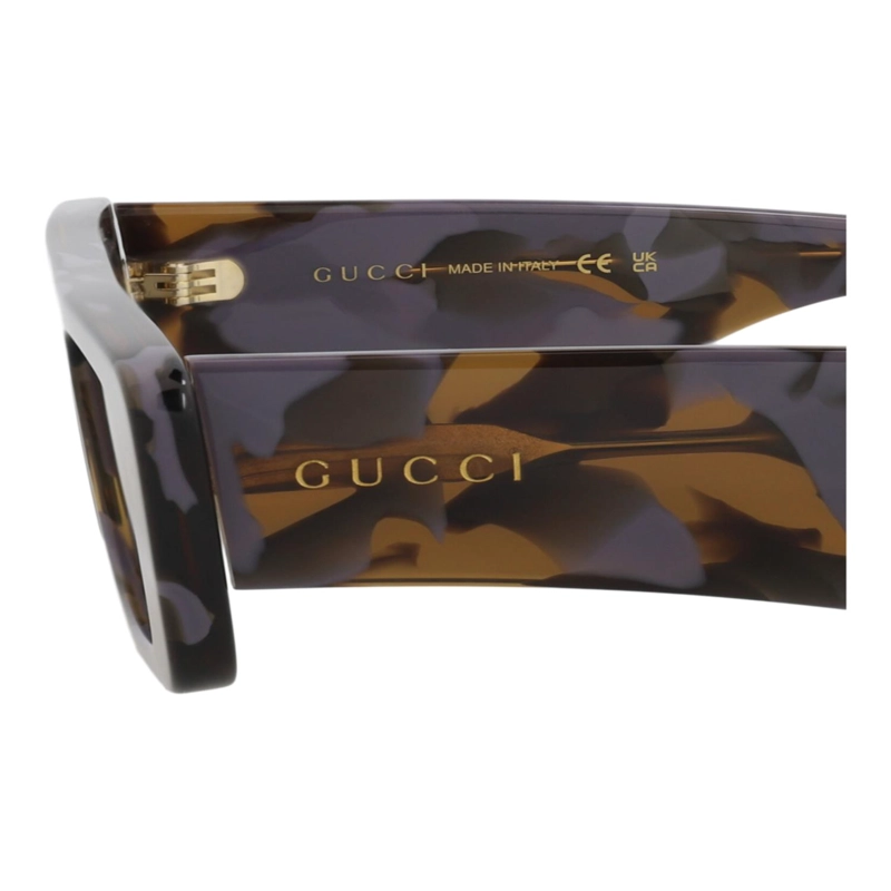 GAFAS DE SOL GUCCI DE ACETATO RECICLADO CON MONTURA CUADRADA PARA HOMBRE EN HAVANA HAVANA BROWN - 4