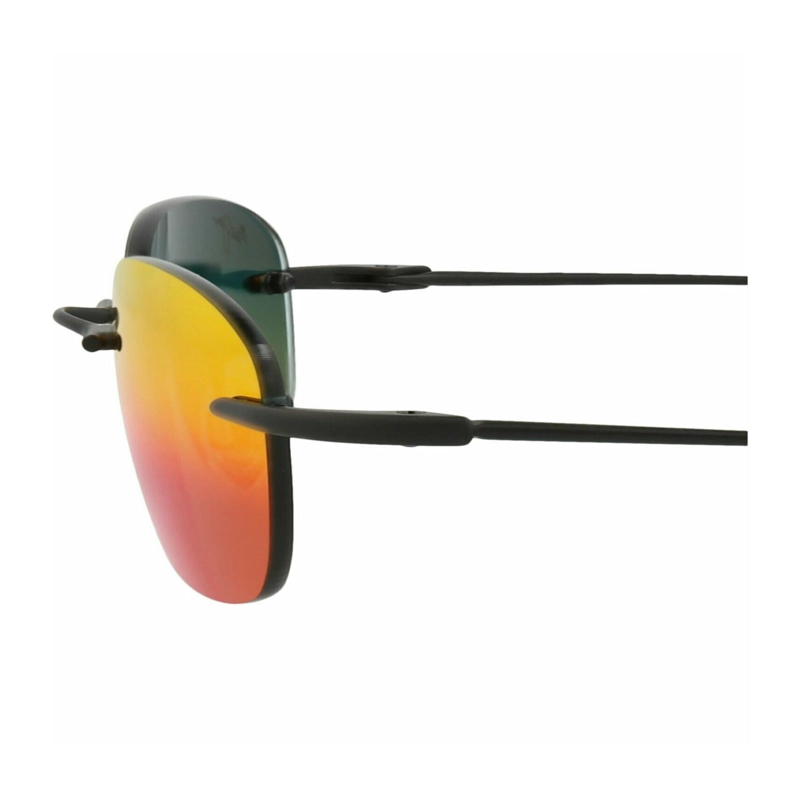 GAFAS DE SOL MAUI JIM DE METAL VISCOELASTICO CON MONTURA REDONDA PARA HOMBRE Y MUJER EN COLOR NEGRO - 4