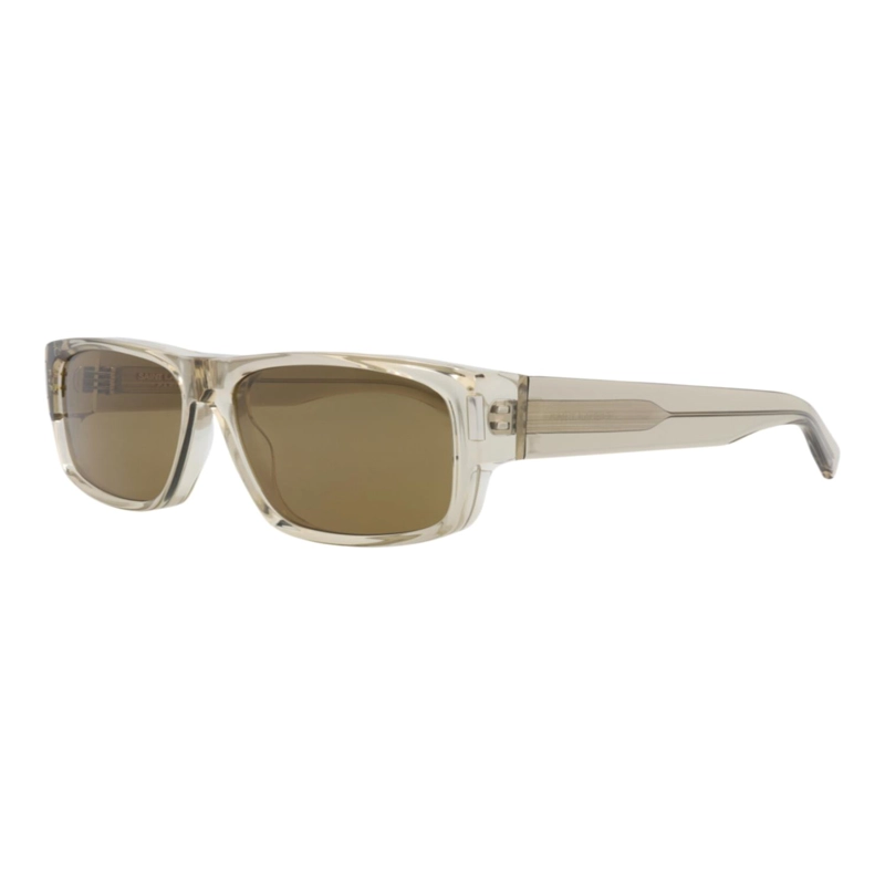 GAFAS DE SOL SAINT LAURENT DE ACETATO RECICLADO CON MONTURA CUADRADA PARA HOMBRE EN BEIGE BEIGE - 2