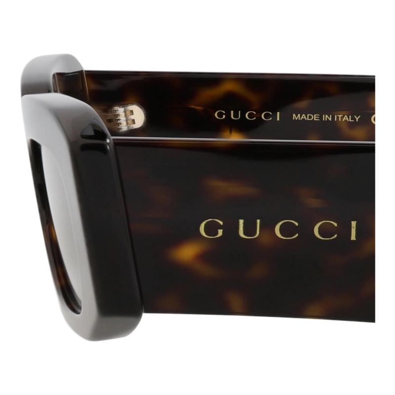 GAFAS DE SOL GUCCI DE ACETATO RECICLADO CON MONTURA CUADRADA PARA HOMBRE EN HAVANA HAVANA BROWN - 4