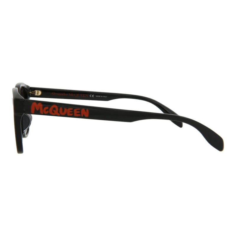 GAFAS DE SOL ALEXANDER MCQUEEN DE ACETATO CON MONTURA CUADRADA PARA MUJER EN NEGRO NEGRO Y GRIS - 3