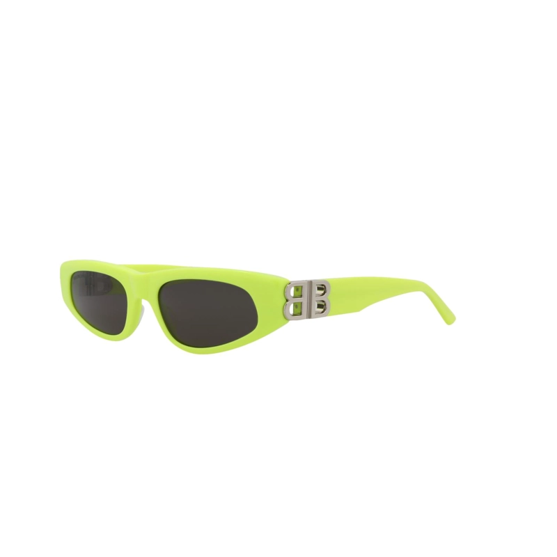 GAFAS DE SOL BALENCIAGA DE ACETATO CON MONTURA DE OJO DE GATO PARA MUJER EN COLOR AMARILLO PLATEADO - 2