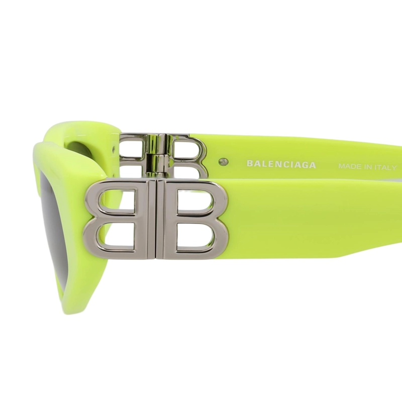 GAFAS DE SOL BALENCIAGA DE ACETATO CON MONTURA DE OJO DE GATO PARA MUJER EN COLOR AMARILLO PLATEADO - 4