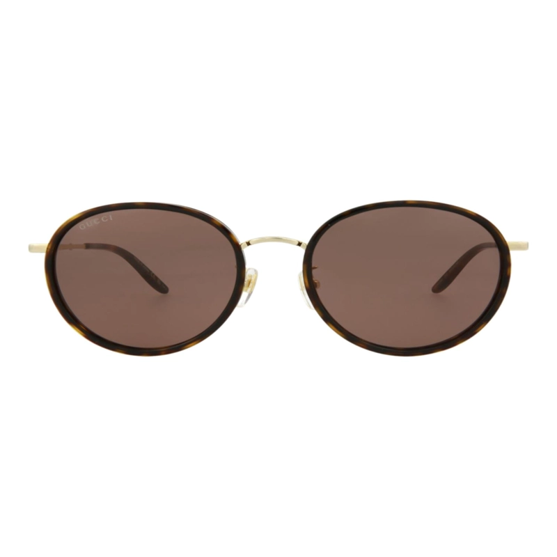 GAFAS DE SOL GUCCI DE ACETATO CON MONTURA REDONDA PARA HOMBRE EN HAVANA GOLD BROWN - 1