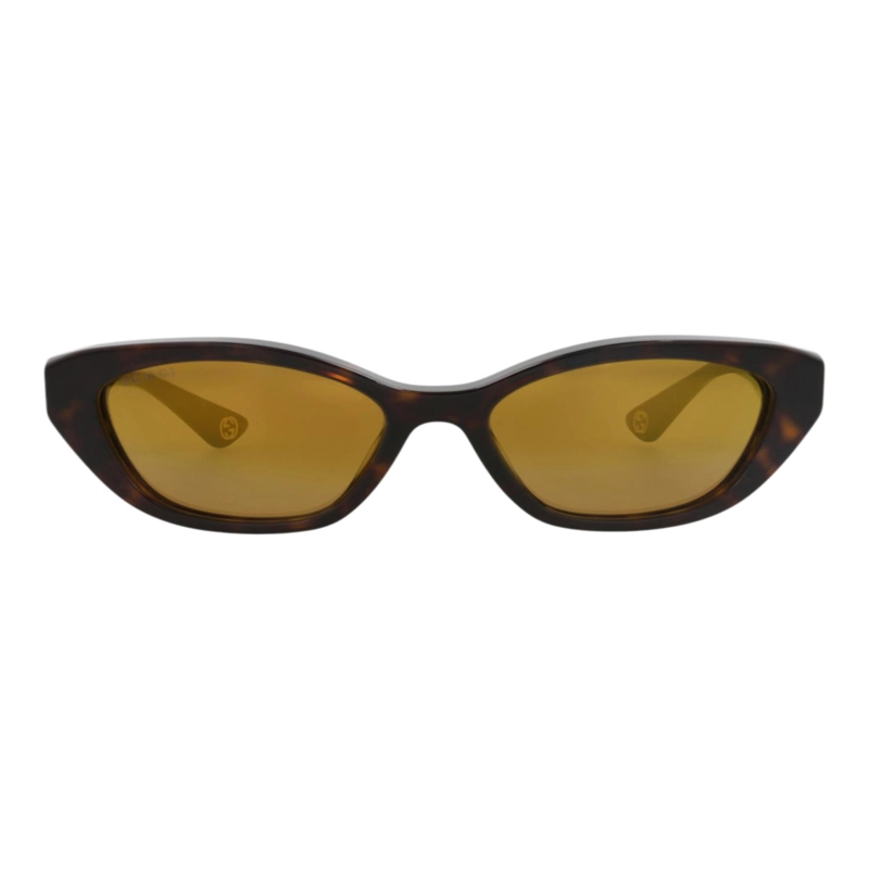 GAFAS DE SOL GUCCI DE ACETATO RECICLADO CON MONTURA DE OJO DE GATO PARA MUJER EN HAVANA HAVANA GOLD - 1