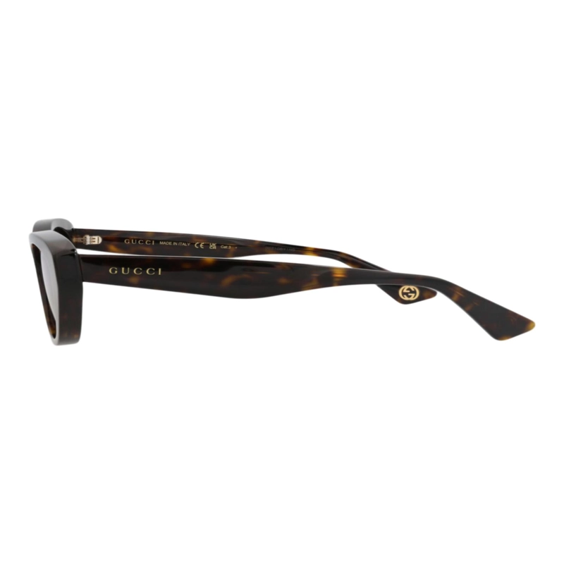 GAFAS DE SOL GUCCI DE ACETATO RECICLADO CON MONTURA DE OJO DE GATO PARA MUJER EN HAVANA HAVANA GOLD - 3