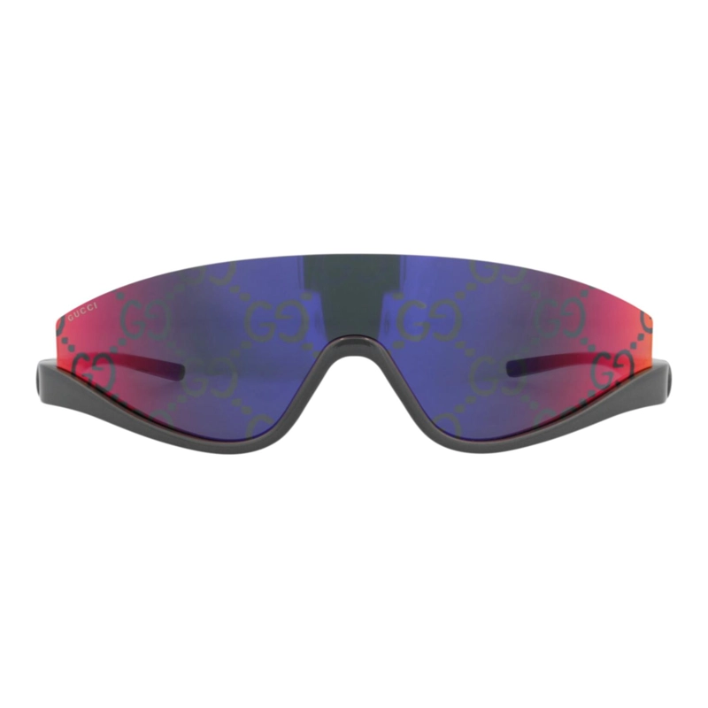 GAFAS DE SOL GUCCI SHIELDFRAME INJECTION PARA MUJER EN GRIS GRIS Y ROJO - 1