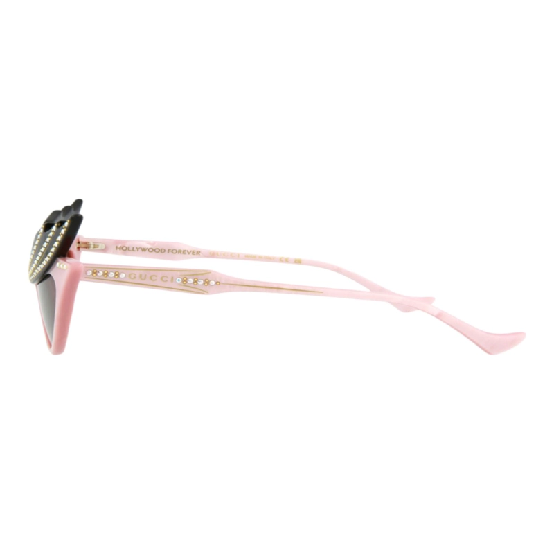 GAFAS DE SOL GUCCI DE ACETATO CON MONTURA EN FORMA DE OJO DE GATO PARA MUJER EN ROSA ROSA Y MARRON - 3