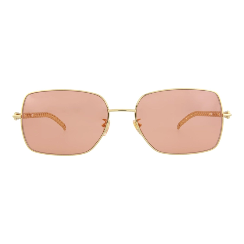 GAFAS DE SOL GUCCI DE METAL CON MONTURA CUADRADA PARA MUJER EN DORADO DORADO Y NARANJA - 1