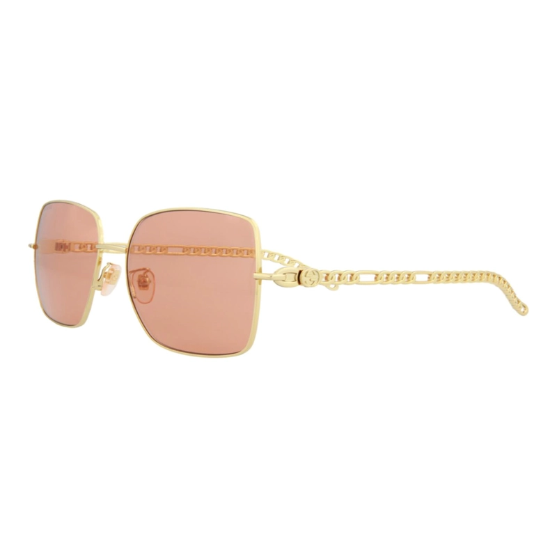 GAFAS DE SOL GUCCI DE METAL CON MONTURA CUADRADA PARA MUJER EN DORADO DORADO Y NARANJA - 2
