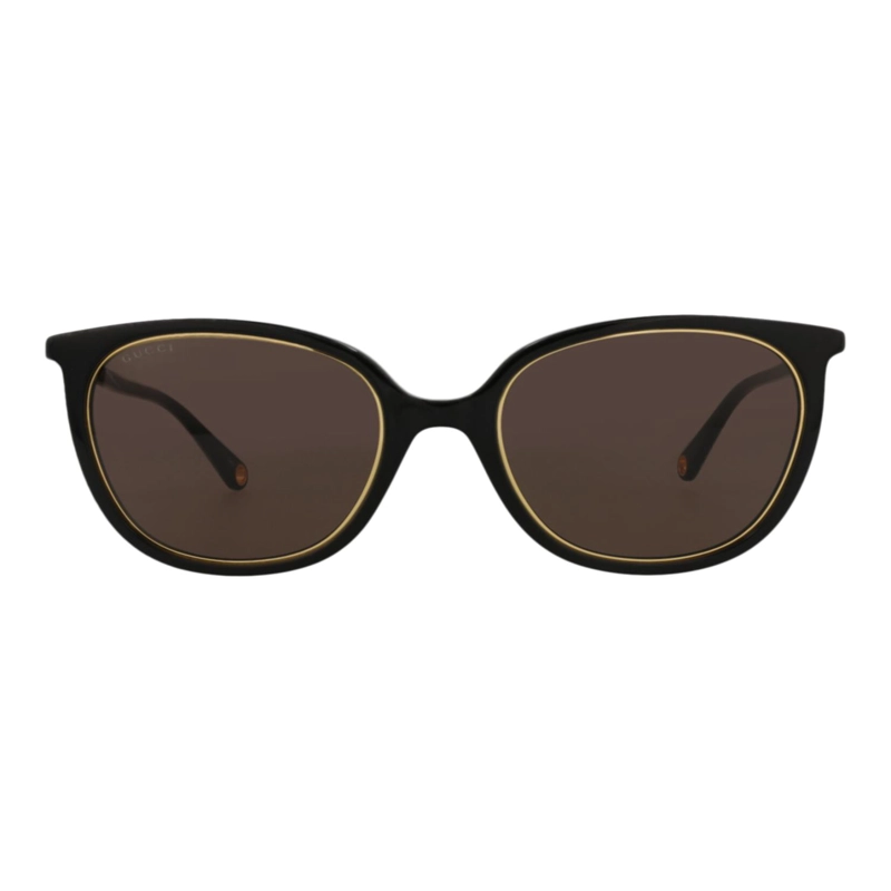 GAFAS DE SOL GUCCI DE ACETATO CON MONTURA REDONDA PARA MUJER EN NEGRO NEGRO Y MARRON - 1
