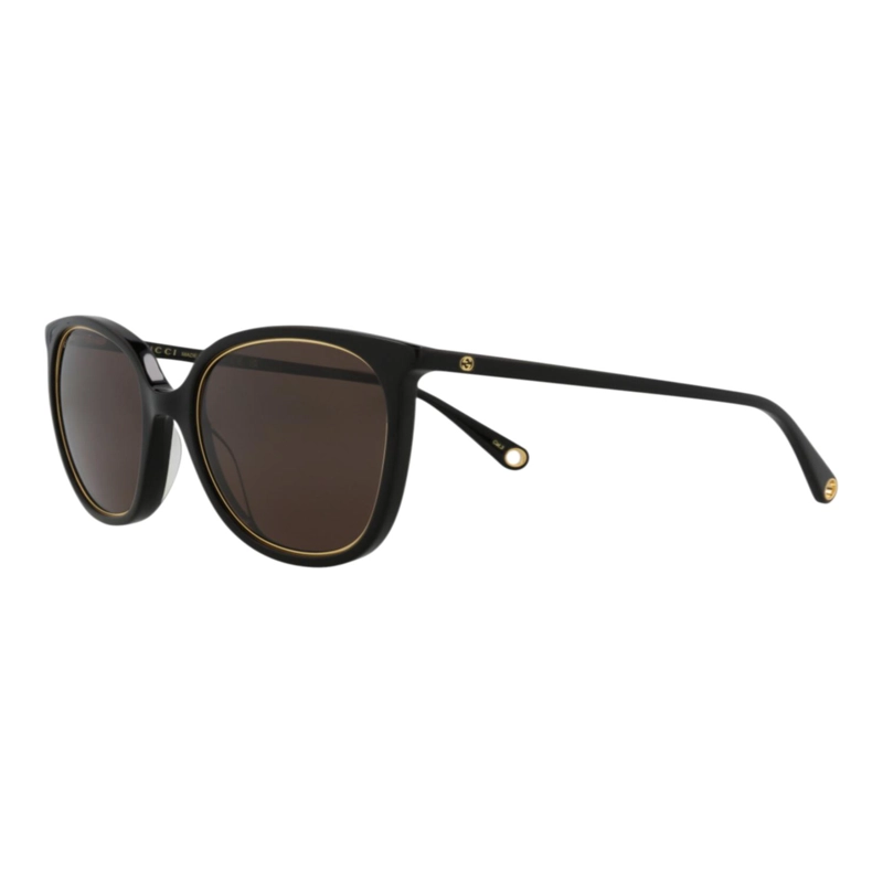 GAFAS DE SOL GUCCI DE ACETATO CON MONTURA REDONDA PARA MUJER EN NEGRO NEGRO Y MARRON - 2