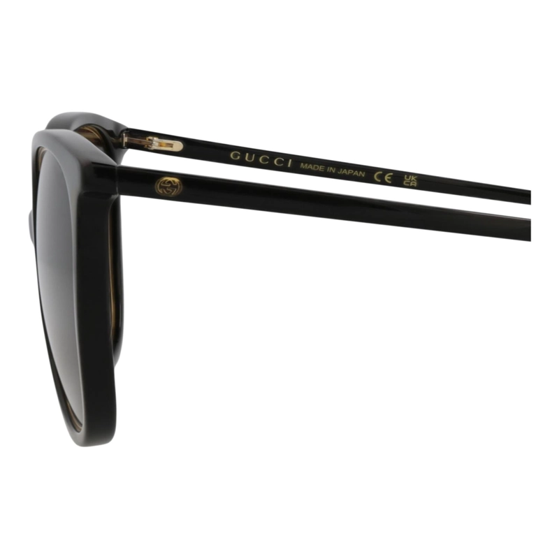 GAFAS DE SOL GUCCI DE ACETATO CON MONTURA REDONDA PARA MUJER EN NEGRO NEGRO Y MARRON - 6