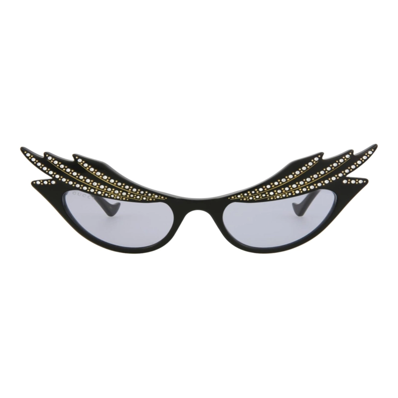 GAFAS DE SOL GUCCI DE ACETATO CON MONTURA EN FORMA DE OJO DE GATO PARA MUJER EN NEGRO NEGRO - 1