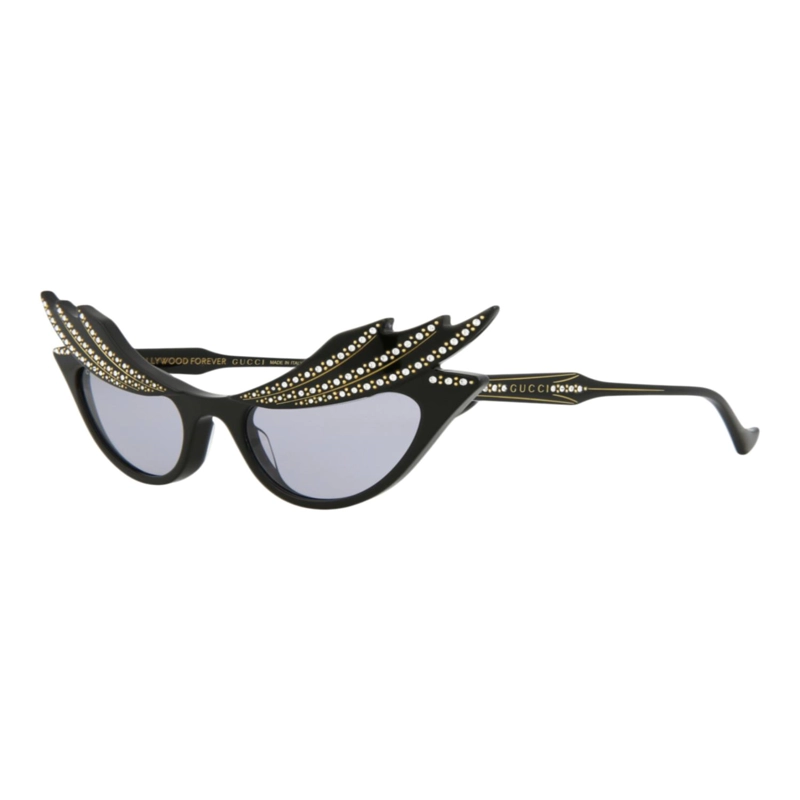 GAFAS DE SOL GUCCI DE ACETATO CON MONTURA EN FORMA DE OJO DE GATO PARA MUJER EN NEGRO NEGRO - 2