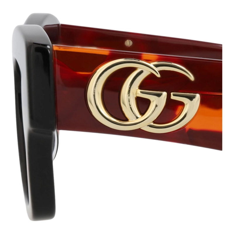 GAFAS DE SOL GUCCI DE ACETATO RECICLADO CON MONTURA DE OJO DE GATO PARA MUJER EN COLOR NEGRO HAVANA - 4