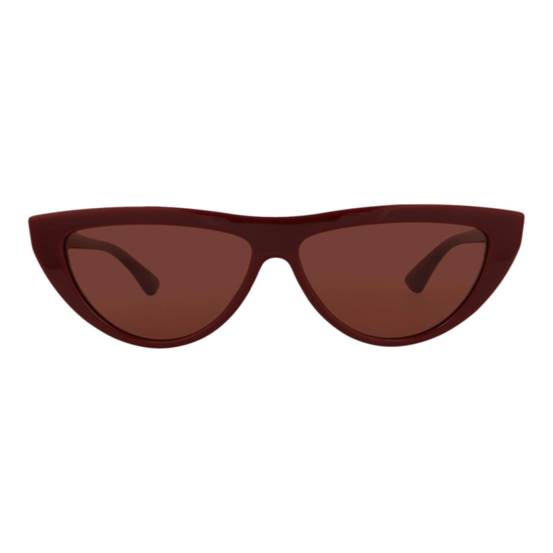 GAFAS DE SOL BOTTEGA VENETA DE ACETATO CON MONTURA DE OJO DE GATO PARA MUJER EN BURDEOS Y ROJO - 1