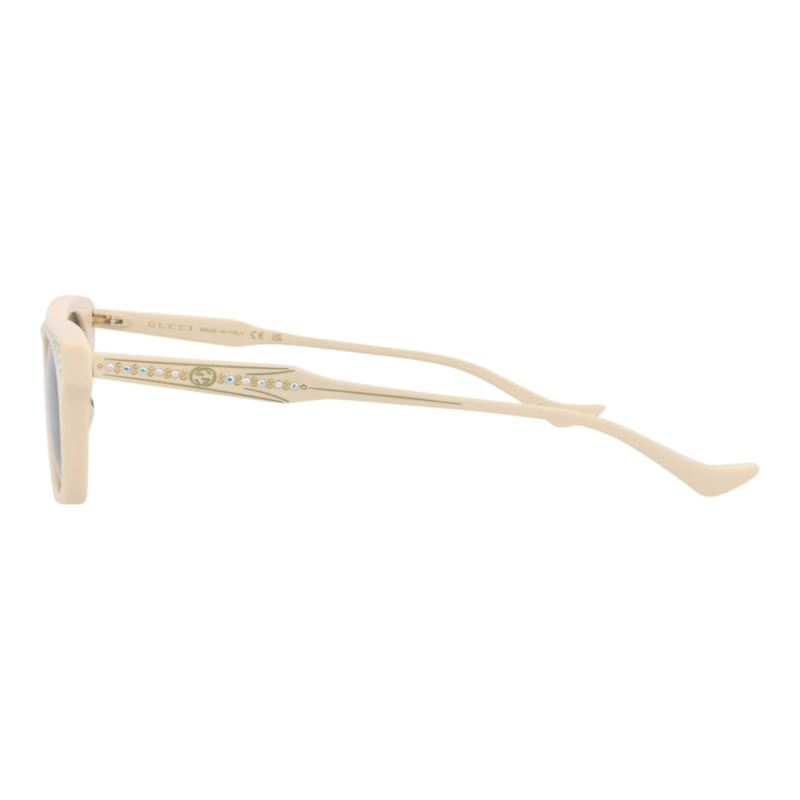 GAFAS DE SOL GUCCI DE ACETATO RECICLADO CON MONTURA DE OJO DE GATO PARA MUJER EN COLOR AZUL MARFIL - 3