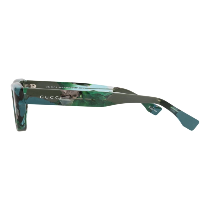 GAFAS DE SOL GUCCI DE ACETATO RECICLADO CON MONTURA CUADRADA PARA HOMBRE EN VERDE VERDE Y MARRON - 3