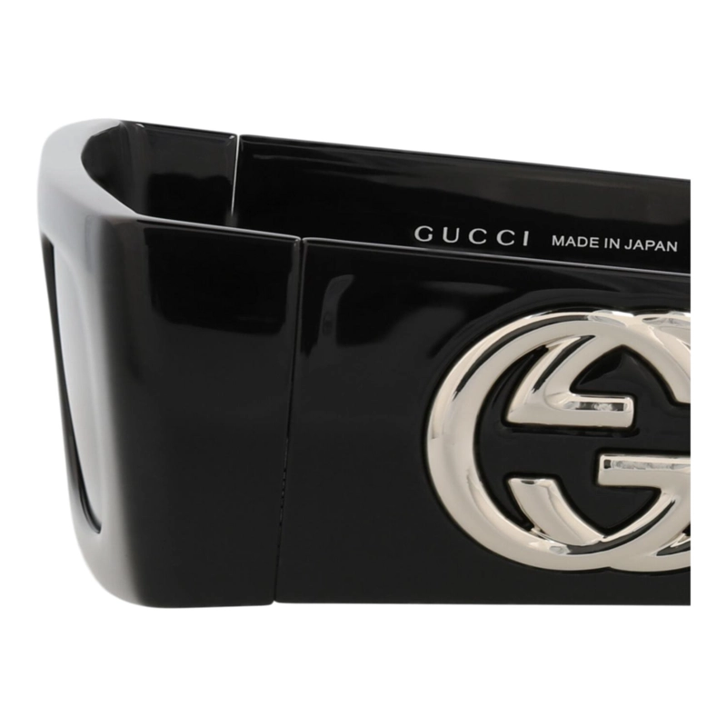 GAFAS DE SOL GUCCI SHIELDFRAME INJECTION PARA MUJER EN NEGRO NEGRO Y GRIS - 4