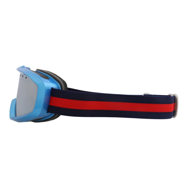 GAFAS DE SOL GUCCI SHIELDFRAME INJECTION PARA HOMBRE Y MUJER EN AZUL AZUL Y PLATEADO - 3