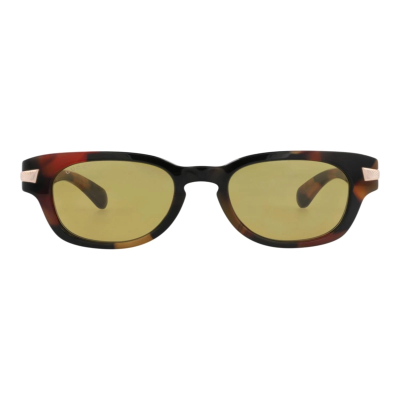 GAFAS DE SOL GUCCI DE ACETATO RECICLADO CON MONTURA REDONDA PARA HOMBRE EN HAVANA HAVANA BROWN - 1