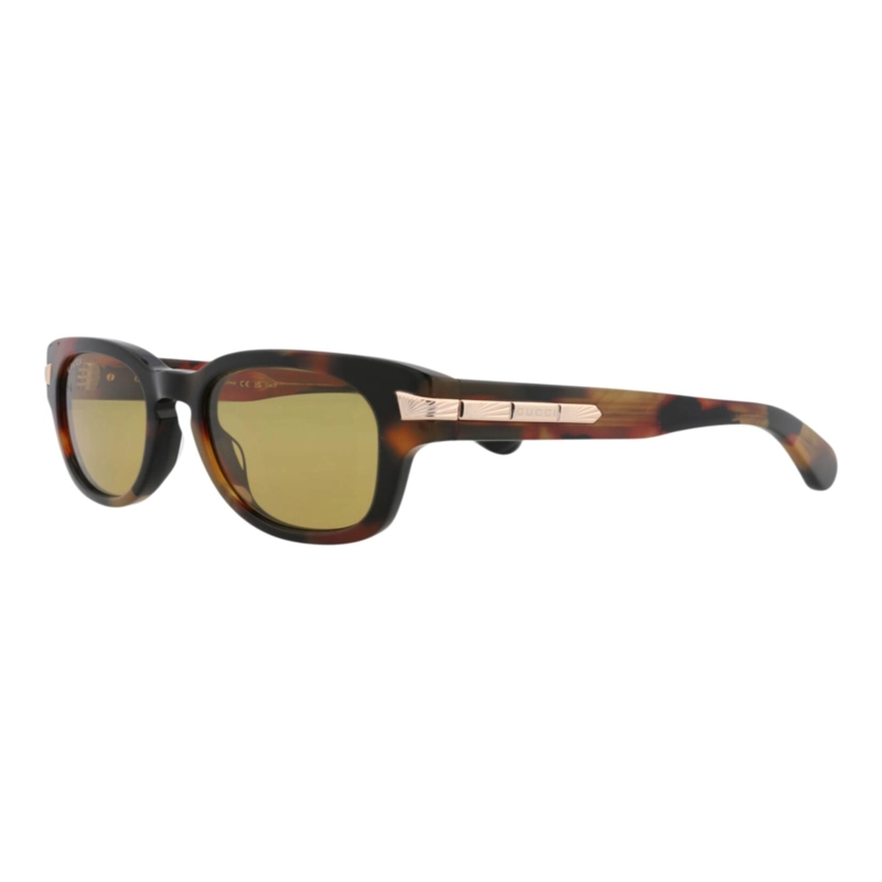 GAFAS DE SOL GUCCI DE ACETATO RECICLADO CON MONTURA REDONDA PARA HOMBRE EN HAVANA HAVANA BROWN - 2