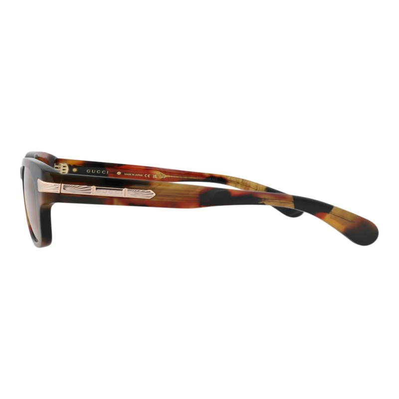 GAFAS DE SOL GUCCI DE ACETATO RECICLADO CON MONTURA REDONDA PARA HOMBRE EN HAVANA HAVANA BROWN - 3