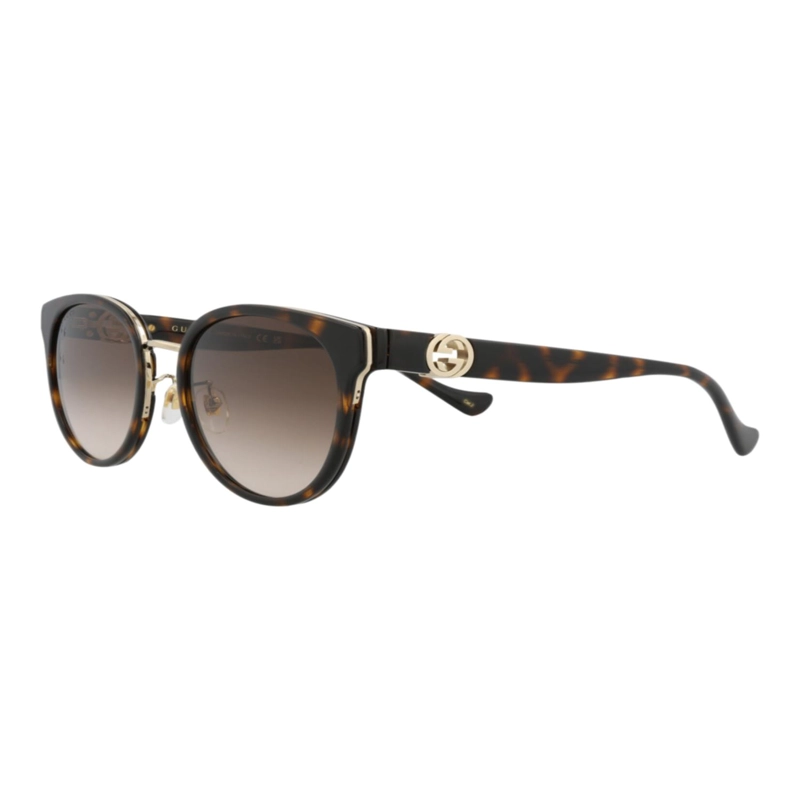 GAFAS DE SOL INYECTABLES CON MONTURA REDONDA GUCCI PARA MUJER EN HAVANA HAVANA BROWN - 2