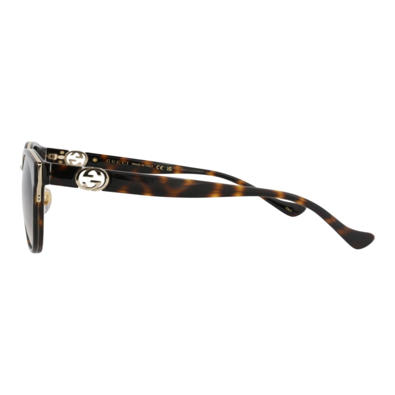 GAFAS DE SOL INYECTABLES CON MONTURA REDONDA GUCCI PARA MUJER EN HAVANA HAVANA BROWN - 3