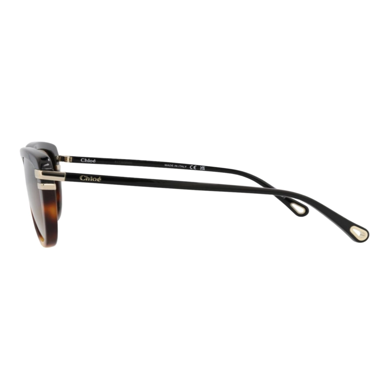 GAFAS DE SOL CHLOE  DE ACETATO RECICLADO CON MONTURA CUADRADA PARA MUJER EN NEGRO NEGRO Y MARRON - 3