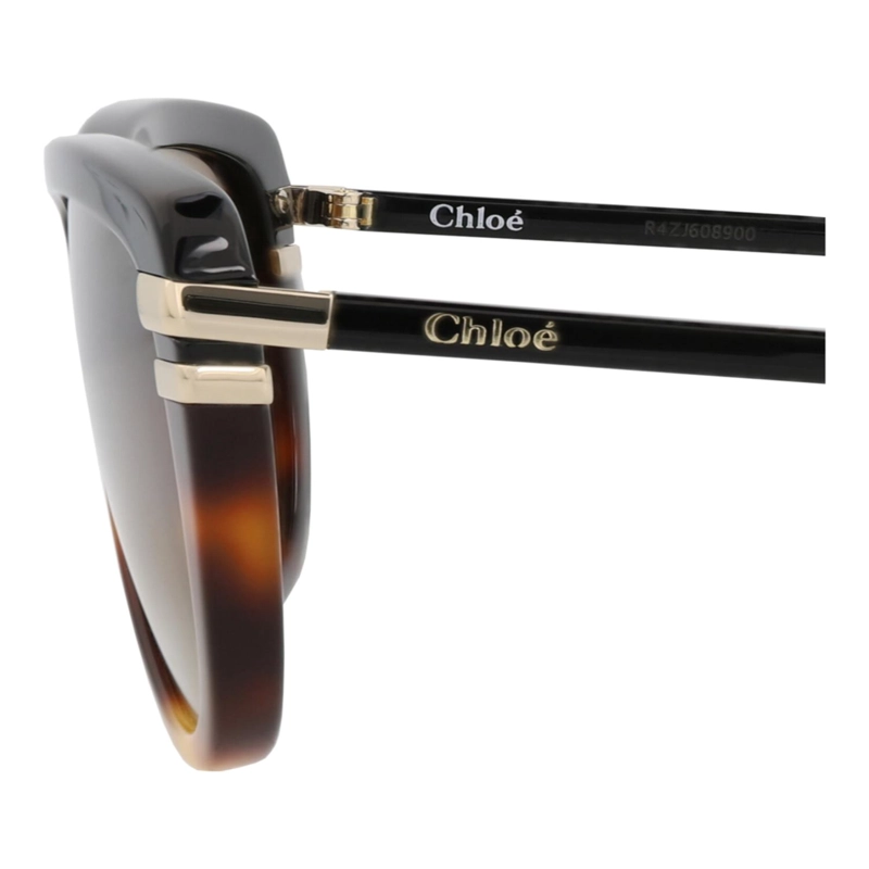 GAFAS DE SOL CHLOE  DE ACETATO RECICLADO CON MONTURA CUADRADA PARA MUJER EN NEGRO NEGRO Y MARRON - 6