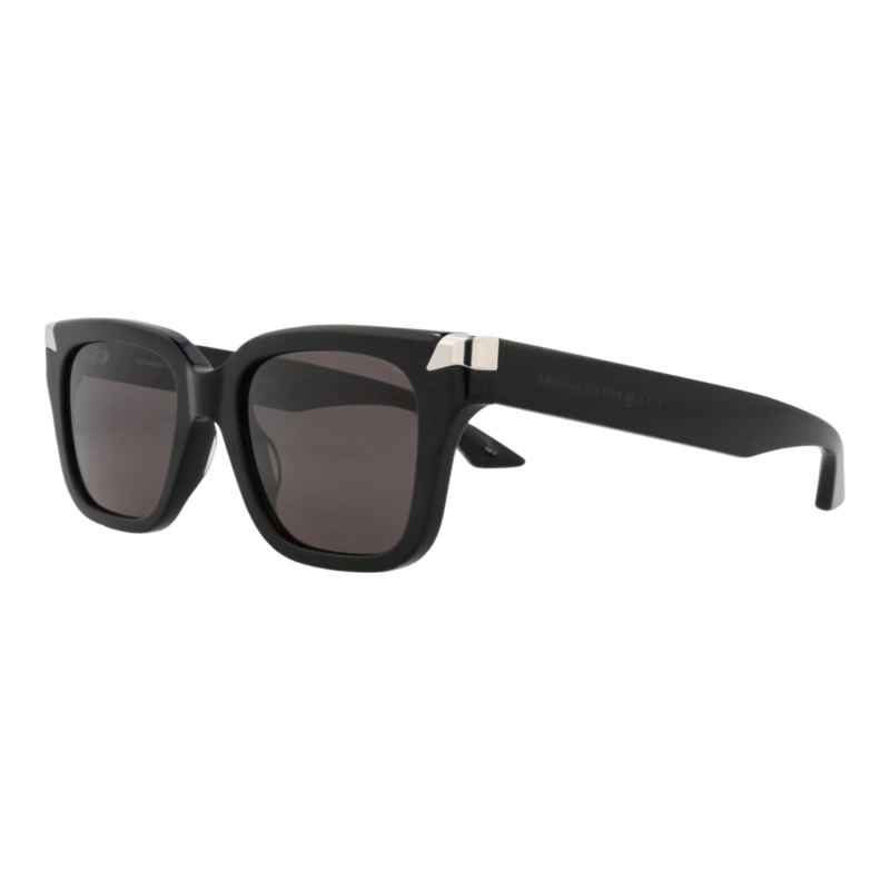 GAFAS DE SOL ALEXANDER MCQUEEN DE ACETATO RECICLADO CON MONTURA CUADRADA PARA MUJER EN NEGRO NEGRO - 2