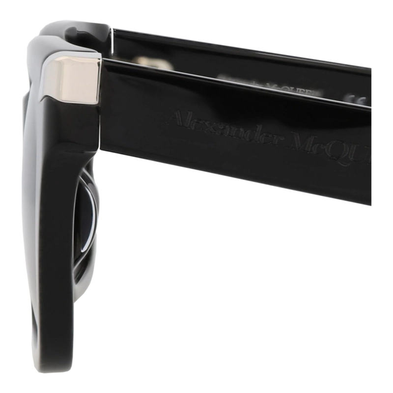 GAFAS DE SOL ALEXANDER MCQUEEN DE ACETATO RECICLADO CON MONTURA CUADRADA PARA MUJER EN NEGRO NEGRO - 4