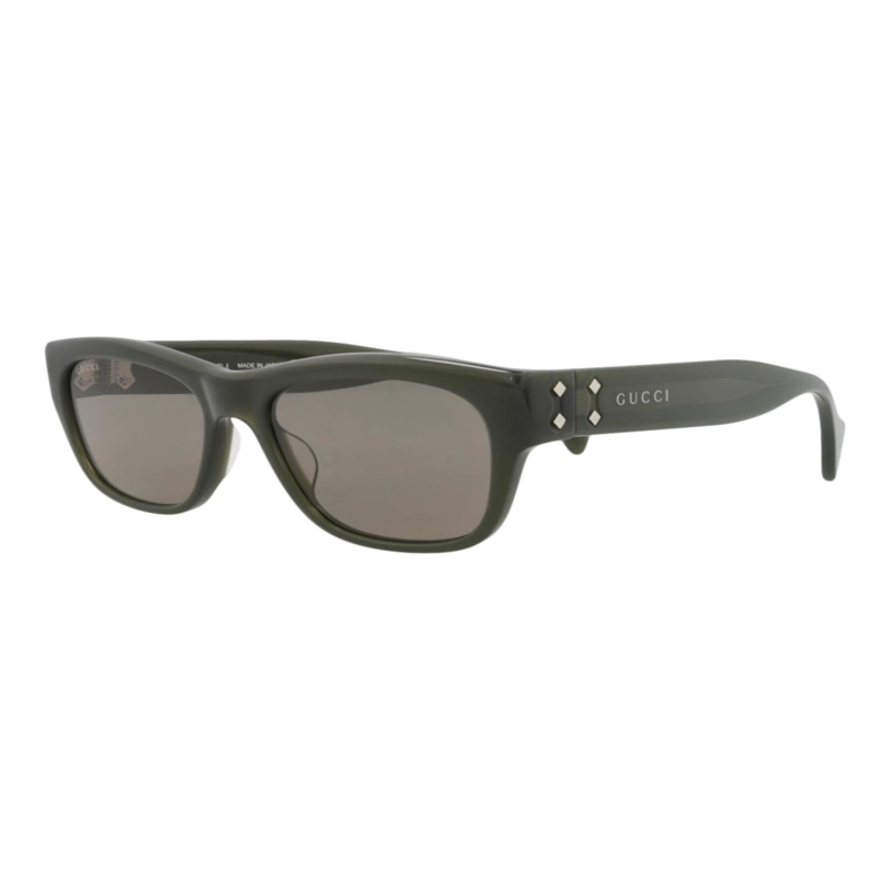 GAFAS DE SOL GUCCI DE ACETATO RECICLADO CON MONTURA CUADRADA PARA HOMBRE EN VERDE VERDE Y MARRON - 2