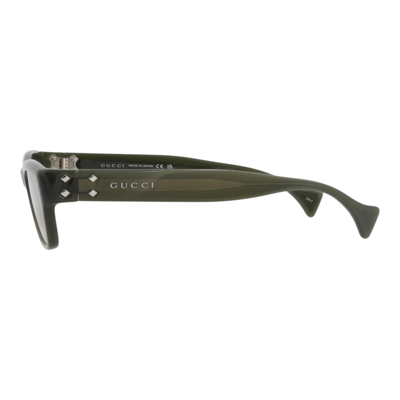 GAFAS DE SOL GUCCI DE ACETATO RECICLADO CON MONTURA CUADRADA PARA HOMBRE EN VERDE VERDE Y MARRON - 3