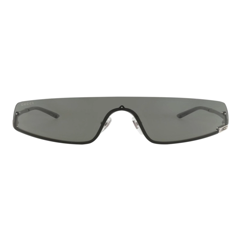 GAFAS DE SOL METALICAS GUCCI SHIELDFRAME PARA HOMBRE Y MUJER EN COLOR GRIS PLATEADO - 1