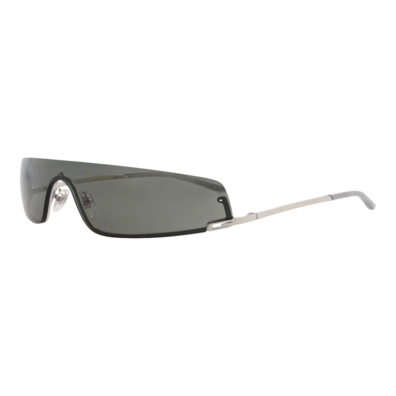 GAFAS DE SOL METALICAS GUCCI SHIELDFRAME PARA HOMBRE Y MUJER EN COLOR GRIS PLATEADO - 2